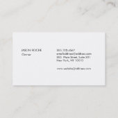 ドッグポープリントドッグウォーカーとトリマー 名刺 (裏面)