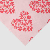 ドッグポープリントバレンタインハートパターンペットラバーズ 薄葉紙 (詳細)