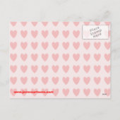 ドッグポープリントバレンタインラブハート シーズンポストカード (裏面)