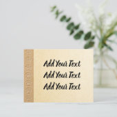 ドッグポープリントフェイクエンボス紙テクスチャ ポストカード (スタンド正面)