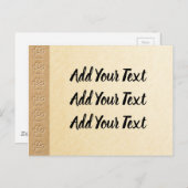 ドッグポープリントフェイクエンボス紙テクスチャ ポストカード (正面/裏面)