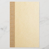 ドッグポープリントフェイクエンボス紙テクスチャ 便箋 (正面)