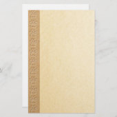 ドッグポープリントフェイクエンボス紙テクスチャ 便箋 (正面/裏面)