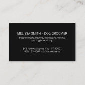 ドッグポープリントブラシ 名刺 (裏面)
