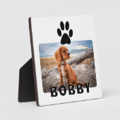 ドッグポープリントペットカスタムの写真の名前 フォトプラーク (正面)