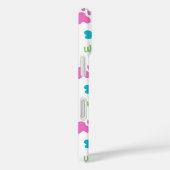 ドッグポープリントボーンハートオフピンクブルーグリーン Case-Mate iPhoneケース (裏面 / 右)