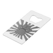 ドッグポープリントマンガスタイル クレジットカード栓抜き (正面アングル)