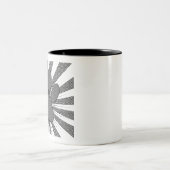 ドッグポープリントマンガスタイル ツートーンマグカップ (中央)