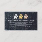 ドッグポープリントロゴ 名刺 (裏面)