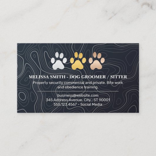 ドッグポープリントロゴ 名刺 (正面)