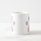 ドッグポープリントワードアート モーフィングマグカップ (中央)