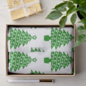 ドッグポープリント付きクリスマスツリー 薄葉紙 (ギフト)