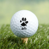 ドッグポープリント名前をカスタムする署名 ゴルフボール (インサイチュ 木)