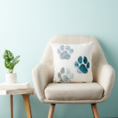 ドッグポープリント – ビーチの波と砂のビーチ クッション (椅子)