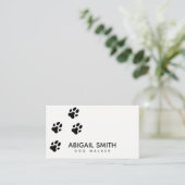 ドッグポープリント – ペットシッターまたはドッグウォーカー 名刺 (スタンド正面)