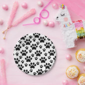 ドッグポープリント ペーパープレート (パーティー)