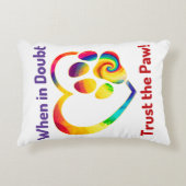 ドッグポーラブハートカラフルプリントペットドッグ恋人 アクセントクッション (正面)