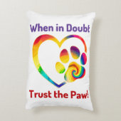 ドッグポーラブハートカラフルプリントペットドッグ恋人 アクセントクッション (裏面(縦))