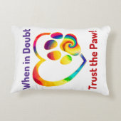 ドッグポーラブハートカラフルプリントペットドッグ恋人 アクセントクッション (裏面)