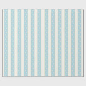 ドッグポー淡い色のプリントブルー&アンティークホワイトかわいらし ラッピングペーパー (フラット)