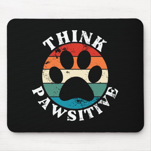 ドッグポー考えシティブ マウスパッド (正面)