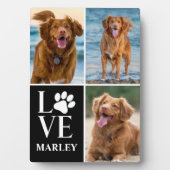 ドッグポー3フォトコラージペットラバー フォトプラーク (正面)