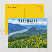 ドッグマウンテントレイル調理師ワシントンUSA ポストカード (正面/裏面)