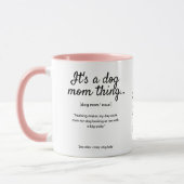 ドッグマカスタムムの両面カスタム写真と引用文 マグカップ (左)