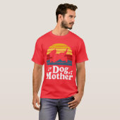 ドッグマザーおもしろいレトロタイプ Tシャツ (正面フル)