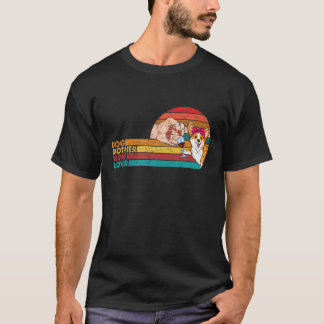 ドッグマザーワインラバーコルギドッグマザーズデイレトロ Tシャツ