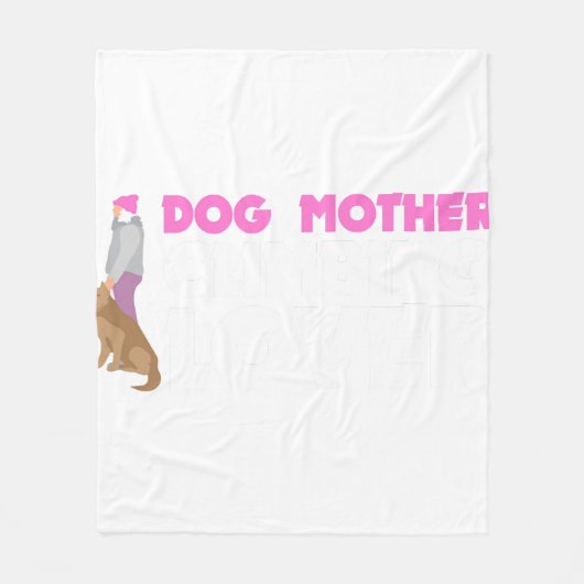 ドッグマザー登山恋人 フリースブランケット (正面)