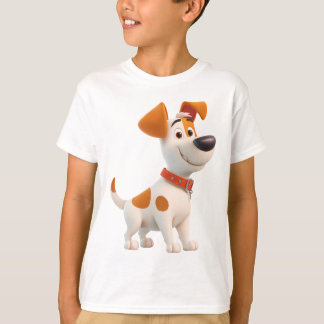 ドッグマスコット – かわいいキャラクターの子犬 キッズ Tシャツ