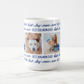 ドッグママカスタムフォトコラージュ コーヒーマグカップ (中央)
