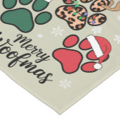 ドッグママクリスマスメリーウーフマスドッグラバークリスマス ショートテーブルランナー (コーナー)