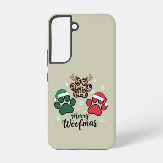 ドッグママクリスマスメリーウーフマスドッグラバークリスマス SAMSUNG GALAXYケース (裏面)