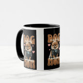 ドッグママハートマグカップ - かわいい犬好きのためのコーヒーカップ マグカップ (正面左)