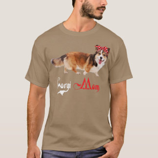 ドッグママパピーママCorgi Tシャツ