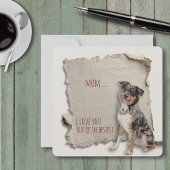 ドッグママママザーズ日誕生日羊飼いカード カード