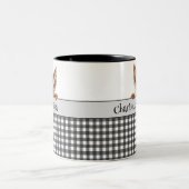 ドッグママヨークシャーテリアカスタム ツートーンマグカップ (中央)