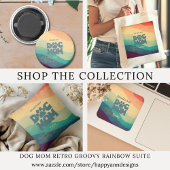 ドッグママレトログルーヴィパーソナライズされた マグネット