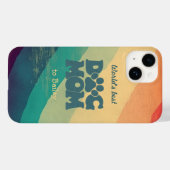ドッグママレトログルーヴィパーソナライズされた Case-Mate iPhoneケース (裏面 (横))