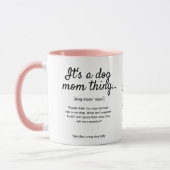 ドッグママ両面カスタムペットフォト&引用文 マグカップ (左)