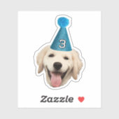 ドッグママ顔ステッカー、カスタム顔誕生日パーティー シール (シート)