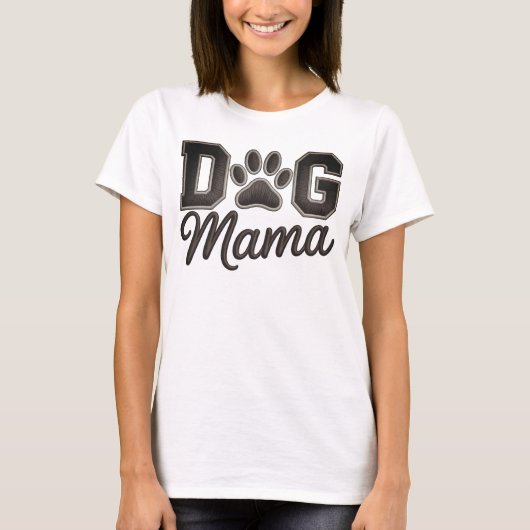 ドッグママ かわいいペット好き Tシャツ (正面)