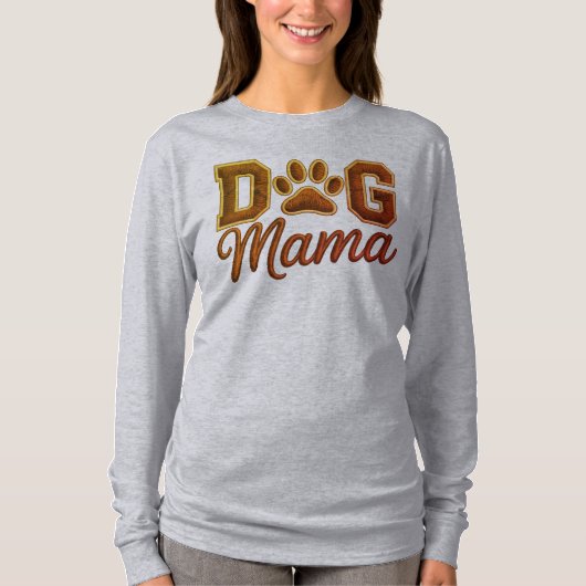 ドッグママ かわいいペット好き Tシャツ (正面)
