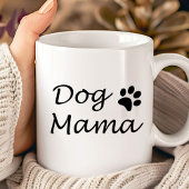 ドッグママ - かわいい黒白犬愛好家の名言 コーヒーマグカップ