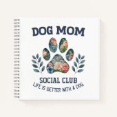 ドッグママ ポー フラワル ノートブック (正面)