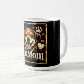 ドッグママ - 愛犬の誇りある母親 コーヒーマグカップ (正面右)