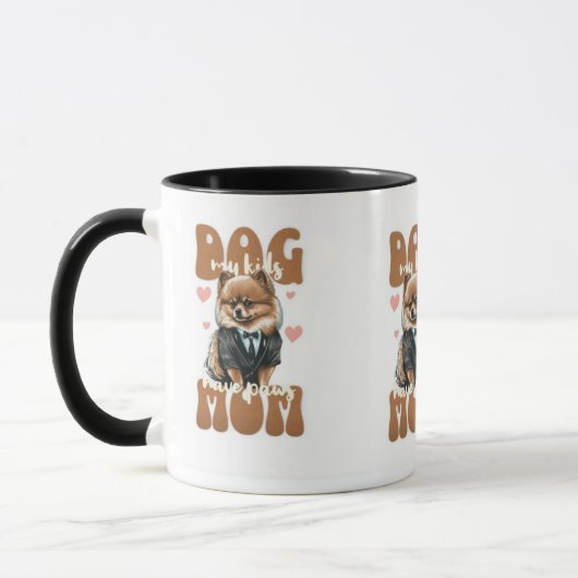 ドッグママ 誕生日マグカップ – 愛犬と祝おう – C マグカップ (左)