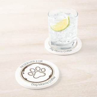 ドッグマムの燃料 コーヒー&パウ サンドストーン コースター